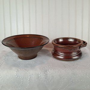 2 Art Pottery Bowls - One Signed